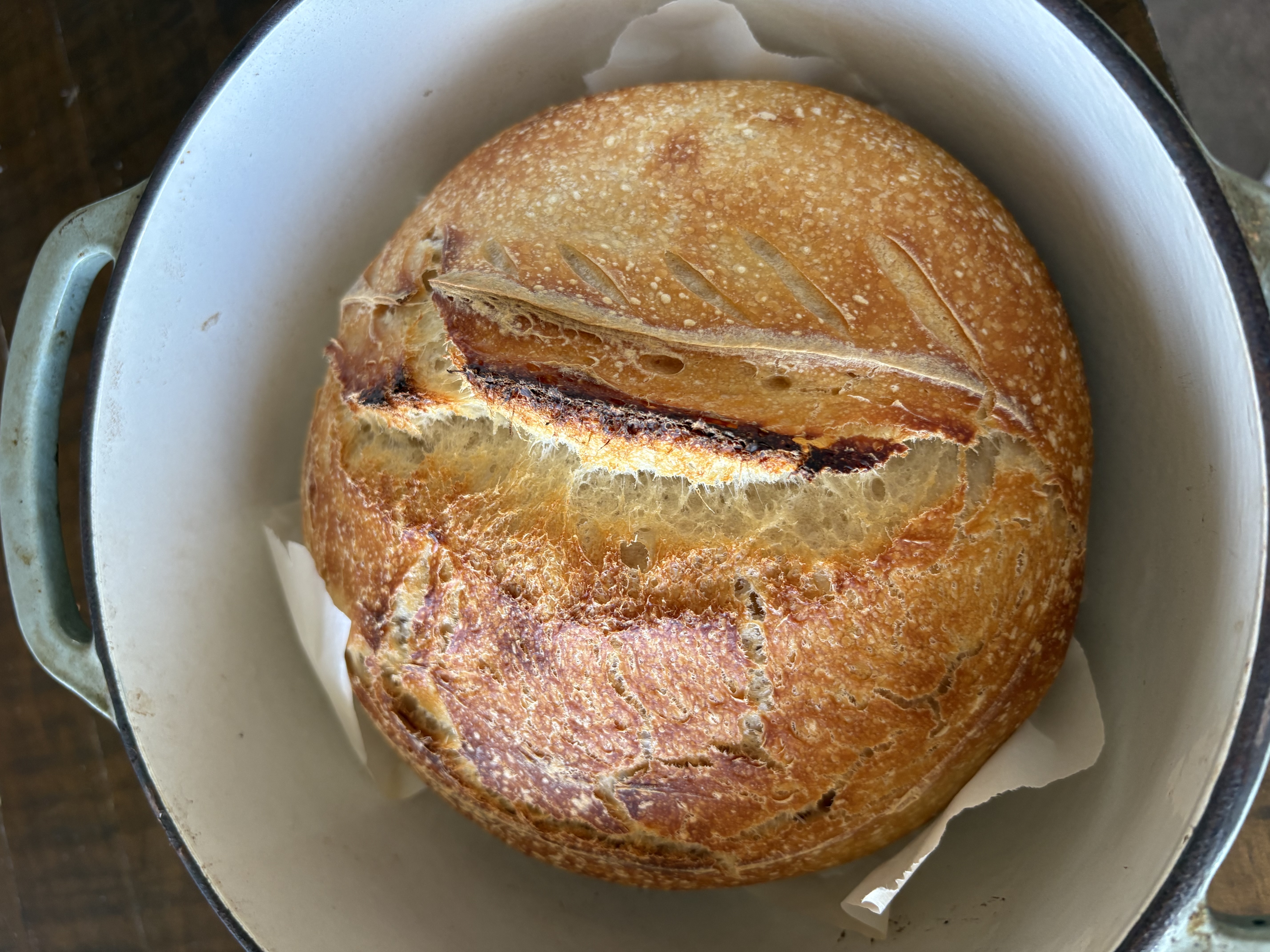 Fresh sourdough loaf